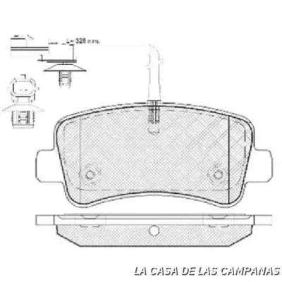 078-3242 PASTILLA DE FRENO
