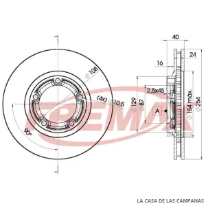 BD0200 DISCO DE FRENO DELANTERO