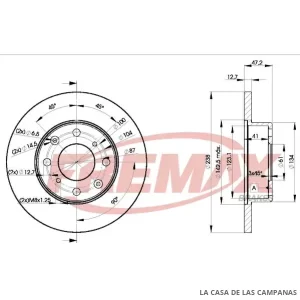 BD0829 DISCO DE FRENO DELANTERO