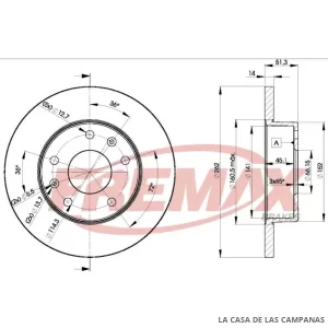 BD0903 DISCO DE FRENO DELANTERO