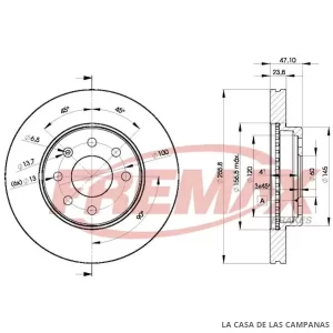 BD2559 DISCO DE FRENO DELANTERO