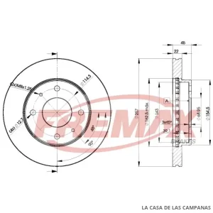 BD2831 DISCO DE FRENO DELANTERO