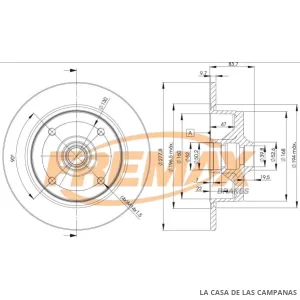 BD3170 DISCO DE FRENO DELANTERO