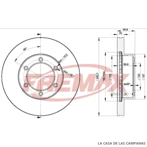 BD3520 DISCO DE FRENO DELANTERO