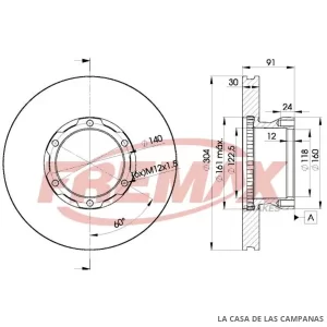 BD4240 DISCO DE FRENO DELANTERO