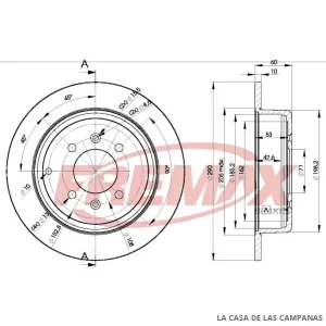 BD4250 DISCO DE FRENO TRASERO