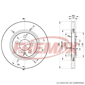 BD5031 DISCO DE FRENO DELANTERO