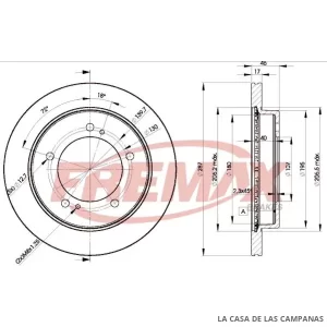 BD5600 DISCO DE FRENO DELANTERO