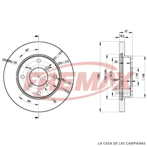 BD6040 DISCO DE FRENO DELANTERO