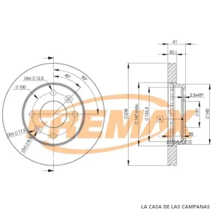 BD6572 DISCO DE FRENO DELANTERO