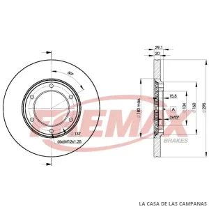BD7000 DISCO DE FRENO DELANTERO