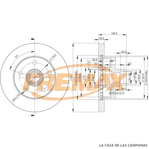BD7920 DISCO DE FRENO DELANTERO