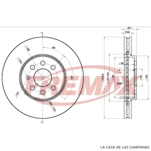 BD9001 DISCO DE FRENO DELANTERO
