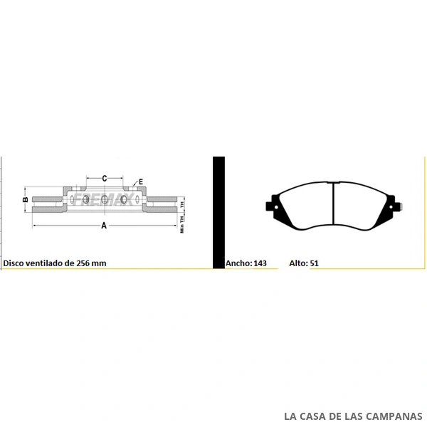 BDKIT20FF KIT DE FRENO DELANTERO