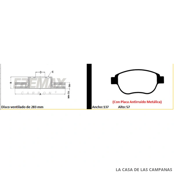 BDKIT23FF KIT DE FRENO DELANTERO