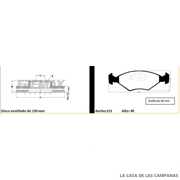 BDKIT30FF KIT DE FRENO DELANTERO