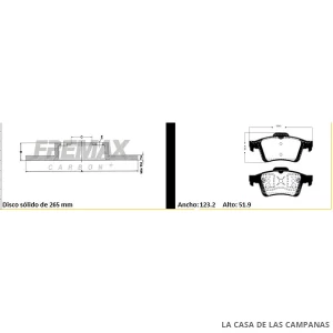 BDKIT36FF KIT DE FRENO DELANTERO
