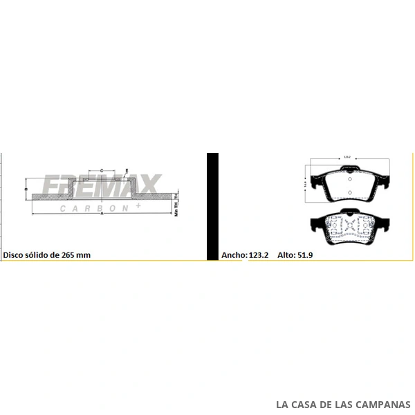 BDKIT36FF KIT DE FRENO DELANTERO
