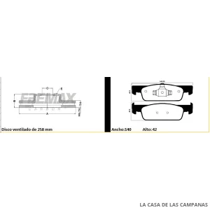 BDKIT39FF KIT DE FRENO DELANTERO