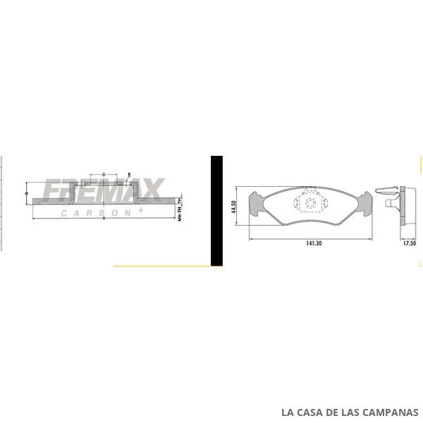 BDKIT43FF KIT DE FRENO DELANTERO