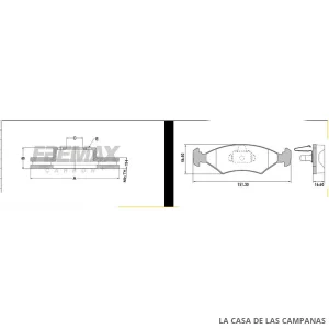 BDKIT44FF KIT DE FRENO DELANTERO