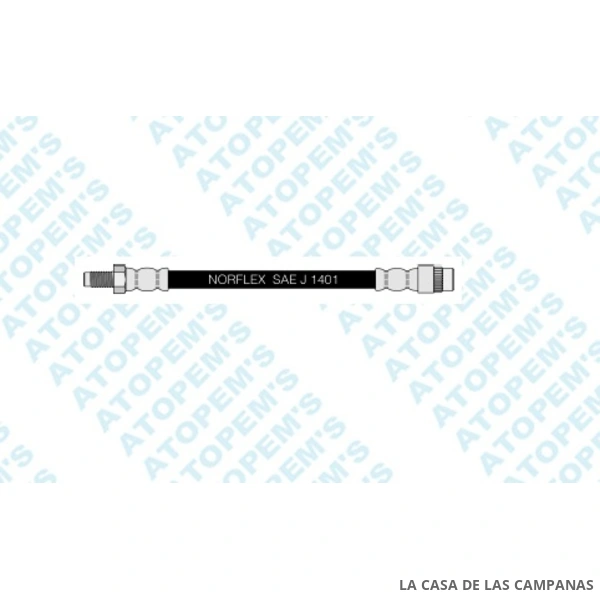 CF272957 FLEXIBLE DE FRENO TRASERO