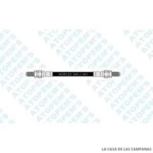 CF318282F  FLEXIBLE DE FRENO TRASERO