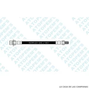 CF340424 FLEXIBLE DE FRENO TRASERO