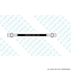 CF36211  FLEXIBLE DE FRENO TRASERO
