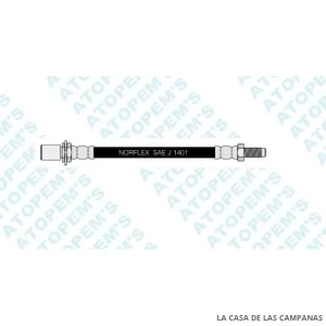 CF7066  FLEXIBLE DE FRENO DELANTERO
