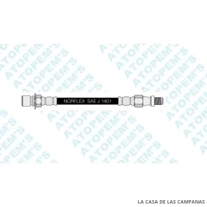 CF74127  FLEXIBLE DE FRENO TRASERO
