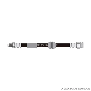 CF9140  FLEXIBLE DE FRENO TRASERO -