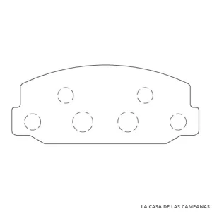 L3737-0M PASTILLAS DE FRENO DELANTERO