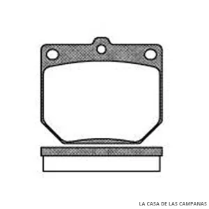 L3739-0M PASTILLAS DE FRENO DELANTERO