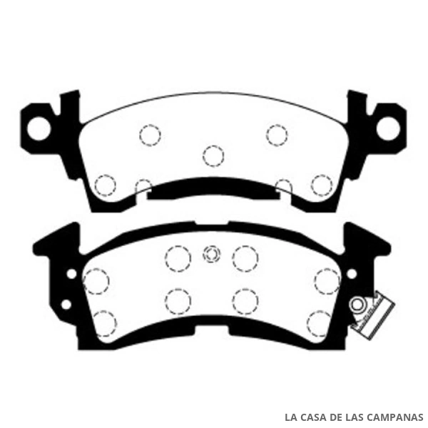 L3743-1M PASTILLAS DE FRENO DELANTERO