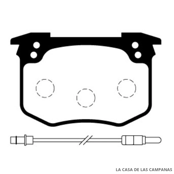 L3747-1M PASTILLAS DE FRENO DELANTERO