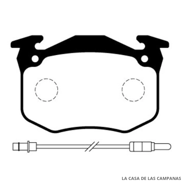 L3747-2M PASTILLAS DE FRENO DELANTERO