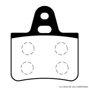 L3749-0M PASTILLAS DE FRENO TRASERO
