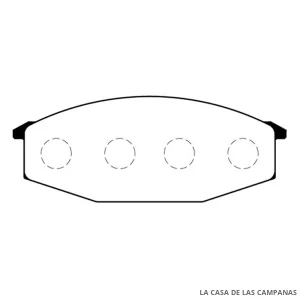 L3758-0M PASTILLAS DE FRENO DELANTERO
