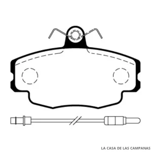 L3766-1M PASTILLAS DE FRENO DELANTERO