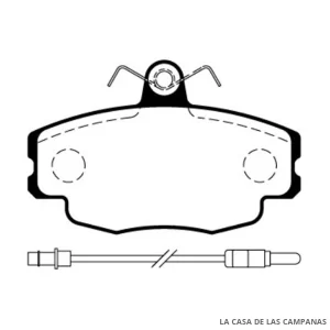 L3766-2ULT PASTILLAS DE FRENO DELANTERO