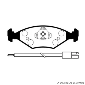 L3767-3A PASTILLAS DE FRENO DELANTERO