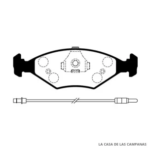 L3767-4M PASTILLAS DE FRENO DELANTERO