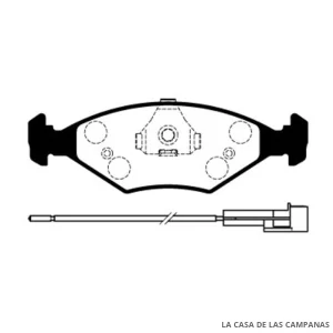 L3767-5M PASTILLAS DE FRENO DELANTERO