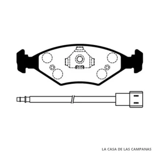 L3767-6M PASTILLAS DE FRENO DELANTERO