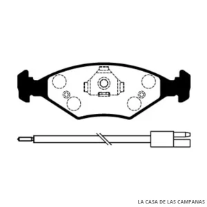 L3767-7AULT PASTILLAS DE FRENO DELANTERO