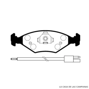 L3767-7M PASTILLAS DE FRENO DELANTERO