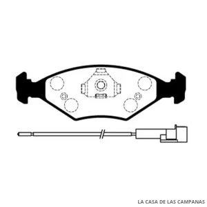 L3767-9M PASTILLAS DE FRENO DELANTERO