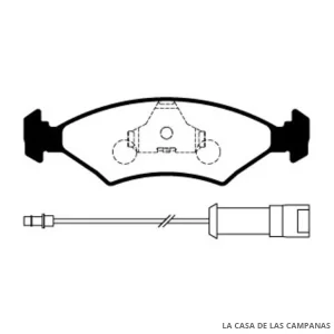 L3768-1M PASTILLAS DE FRENO DELANTERO