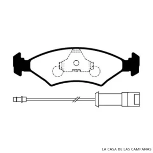 L3768-2ULT PASTILLAS DE FRENO DELANTERO